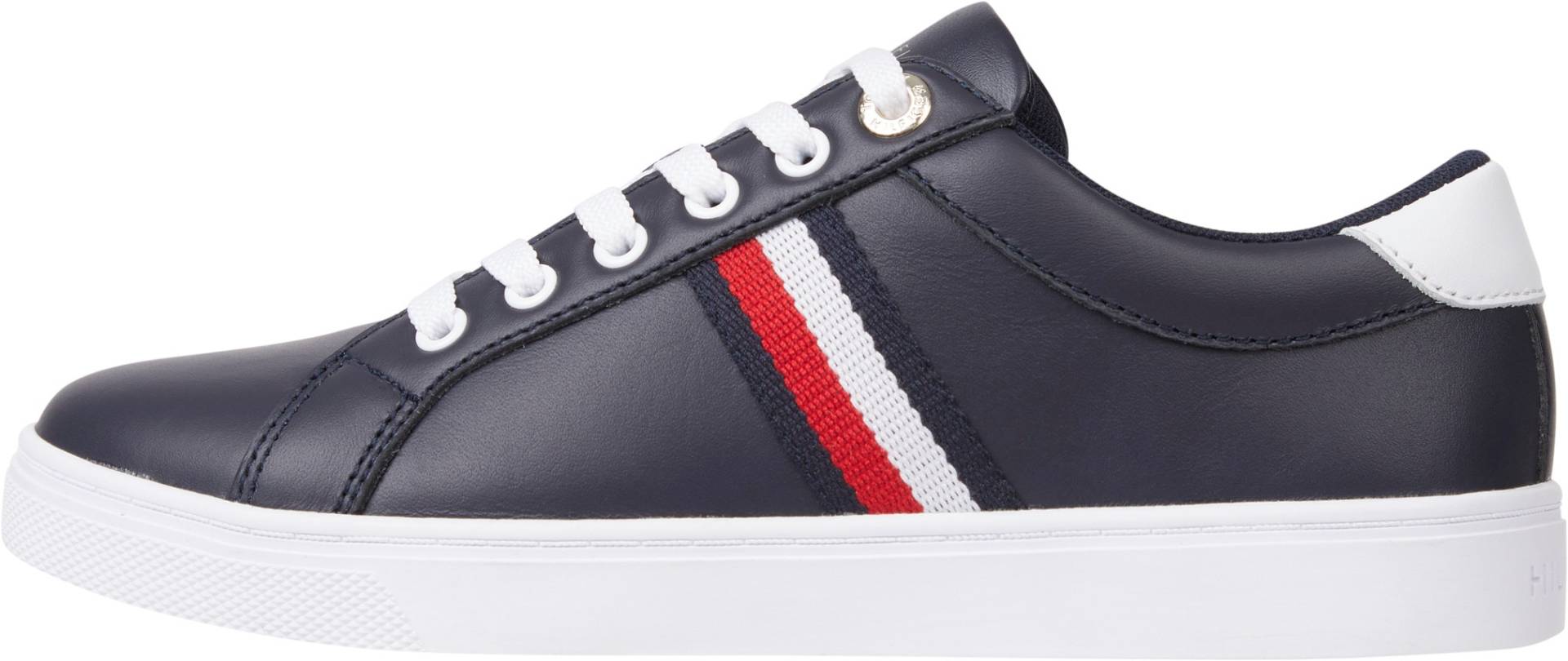 Tommy Hilfiger Sneaker »ESSENTIAL WEBBING CUPSOLE«, mit seitlichen Logo-Streifen, Freizeitschuh, Halbschuh, Schnürschuh von Tommy Hilfiger