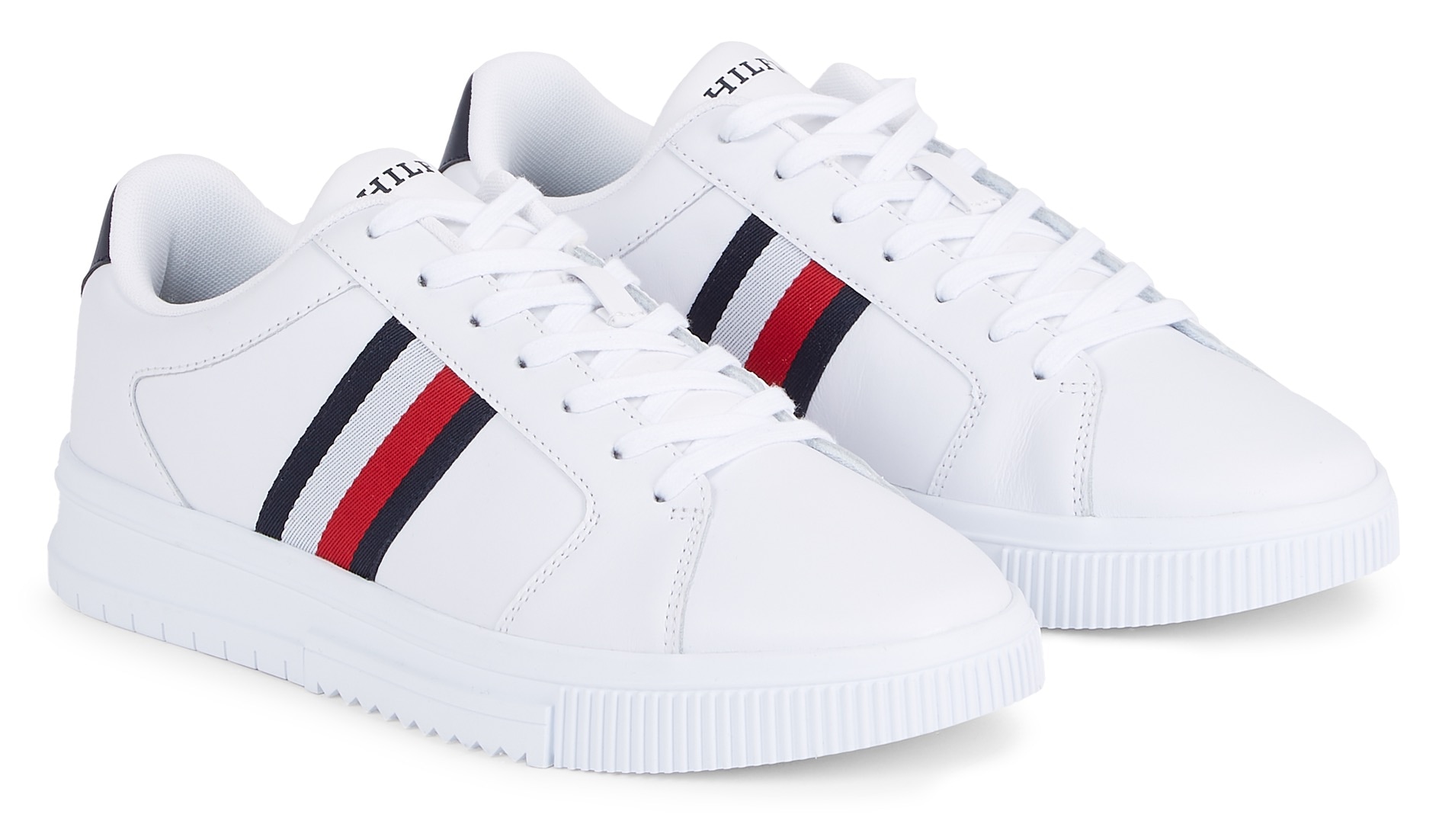 Tommy Hilfiger Sneaker »SUPERCUP LTH STRIPES ESS« von Tommy Hilfiger