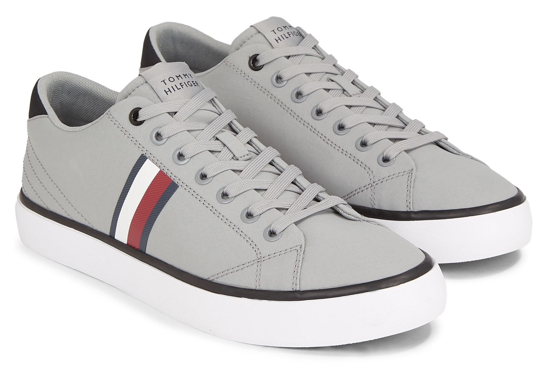 Tommy Hilfiger Sneaker »TH HI VULC LOW STRIPES MESH« von Tommy Hilfiger