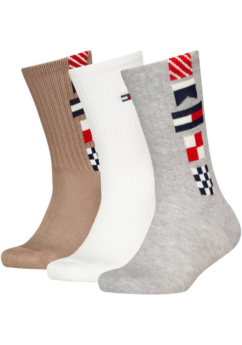 Tommy Hilfiger Socken, (3 Paar), mit auffälliger Musterung von Tommy Hilfiger