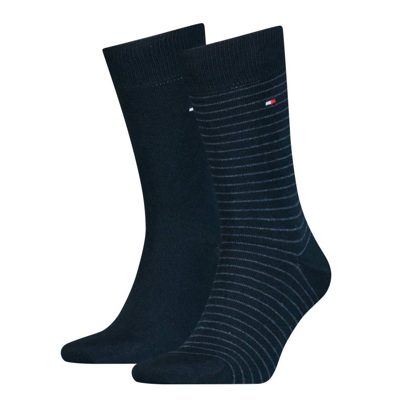 Tommy Hilfiger Socken »TH MEN SMALL STRIPE SOCK 2P«, (2 Paar, 2 Paar), mit diskretem Logo von Tommy Hilfiger