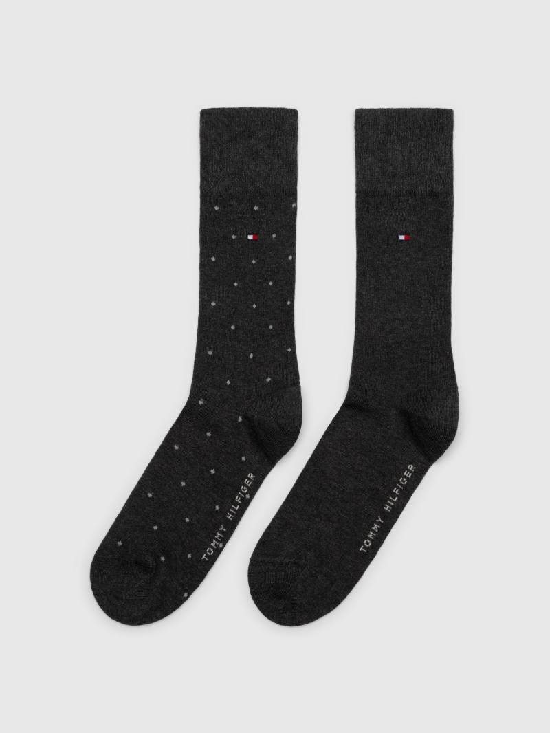 Tommy Hilfiger Socken »TH MEN SOCK 2P DOT«, (2 Paar, 2 Paar), mit klassischer Markenprägung von Tommy Hilfiger