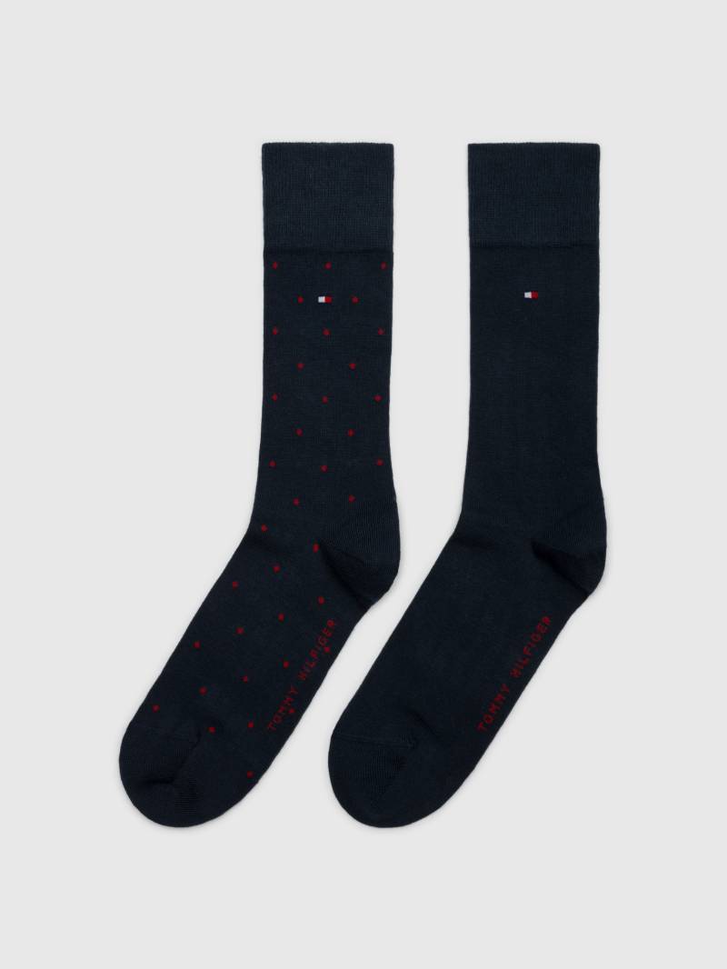Tommy Hilfiger Socken »TH MEN SOCK 2P DOT«, (2 Paar, 2 Paar), mit klassischer Markenprägung von Tommy Hilfiger