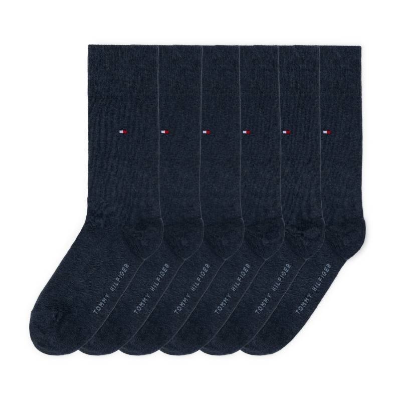 Tommy Hilfiger Socken »TH MEN SOCK 6P ECOM«, (Packung, 6 Paar, 6 Paar), Gekämmte Baumwolle, atmungsaktiv, druckfreier Bund von Tommy Hilfiger