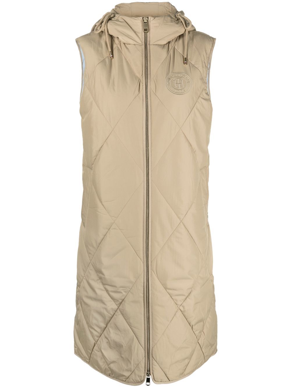 Tommy Hilfiger Sorona quilted long vest - Neutrals von Tommy Hilfiger