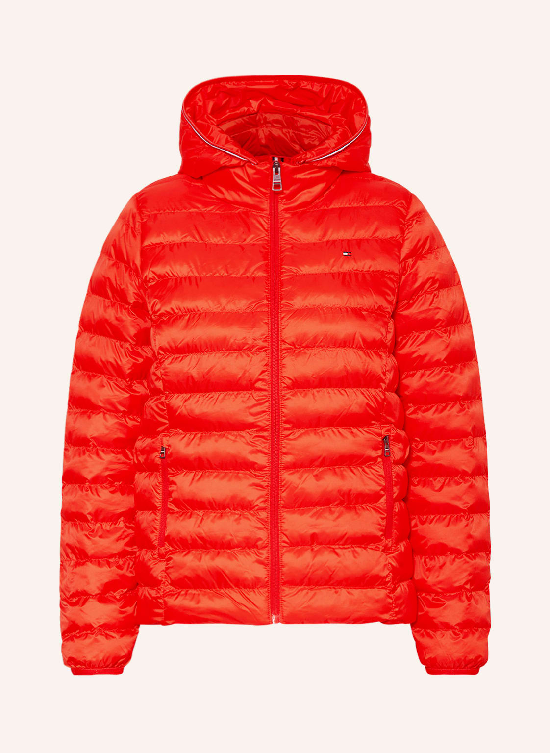 Tommy Hilfiger Steppjacke Mit Abnehmbarer Kapuze rot von Tommy Hilfiger