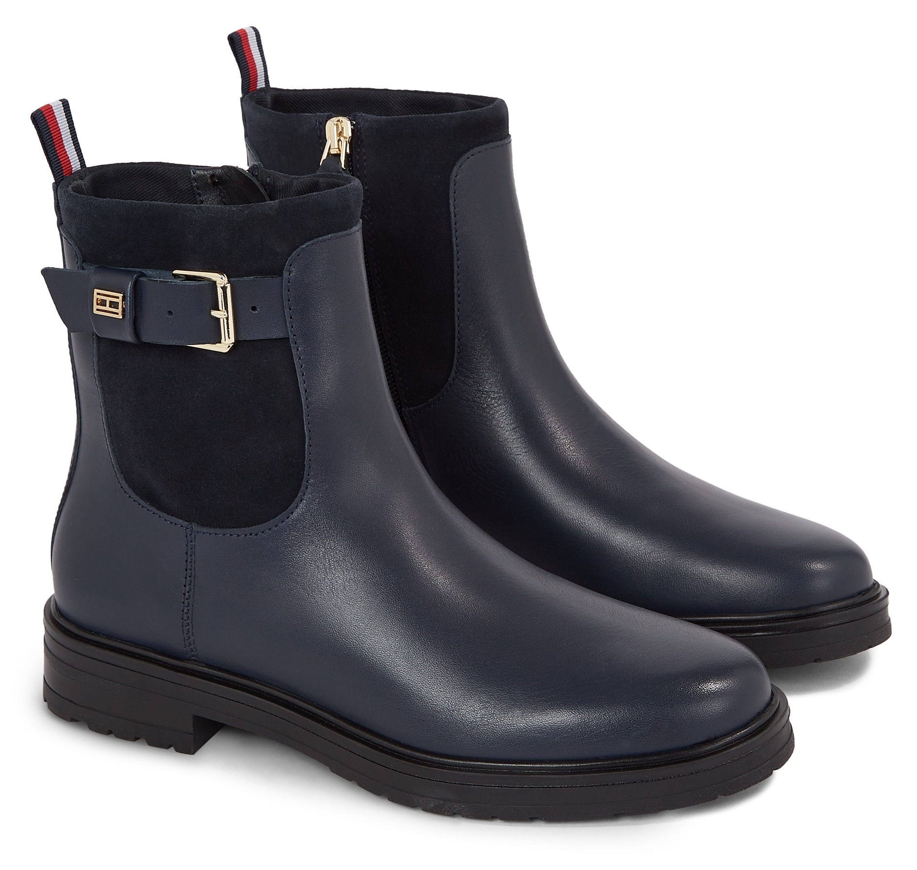 Tommy Hilfiger Stiefelette »BELT BOOTIE MATERIAL MIX« von Tommy Hilfiger