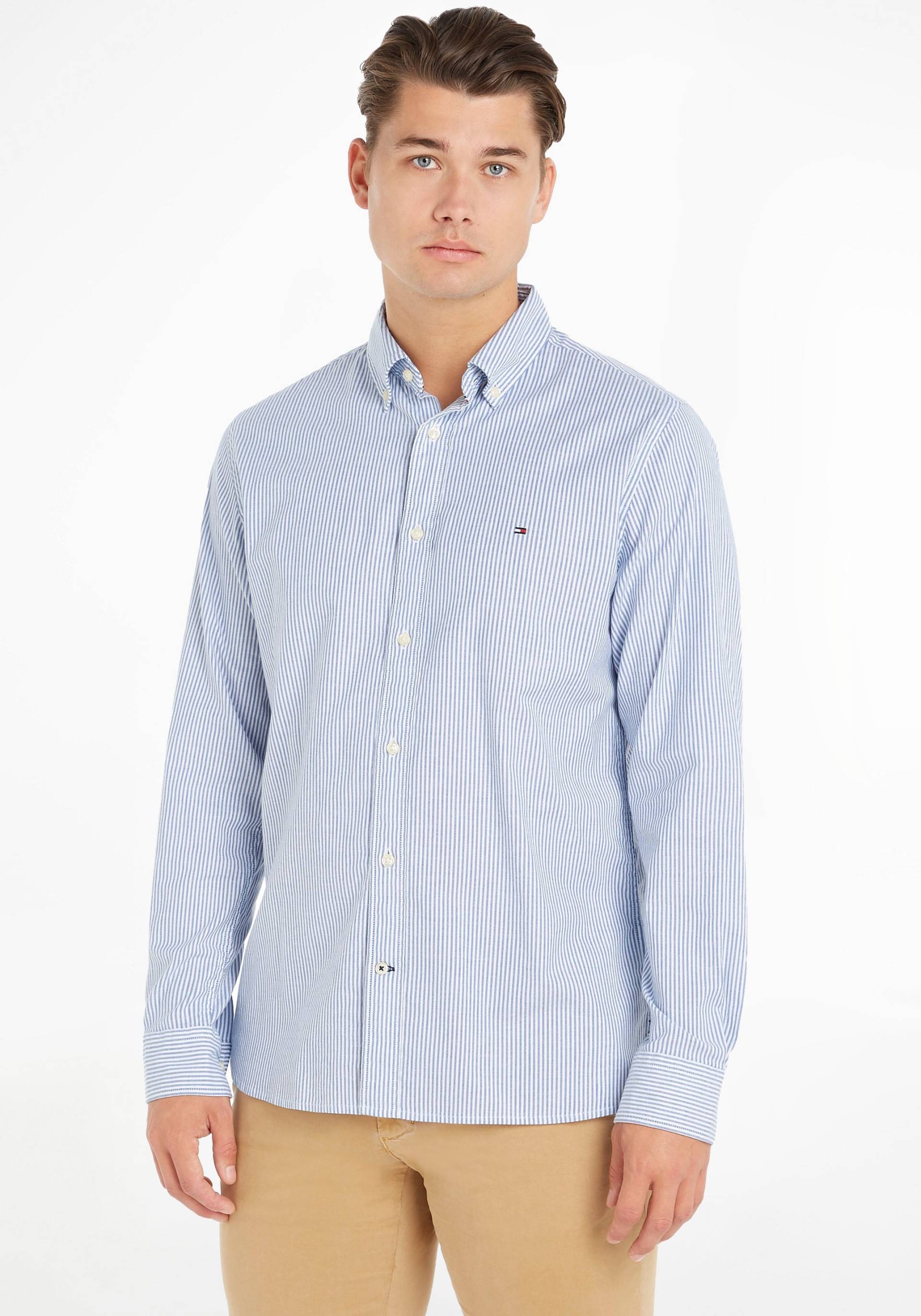 Tommy Hilfiger Streifenhemd »1985 FLEX OXFORD STRIPE RF SHIRT« von Tommy Hilfiger