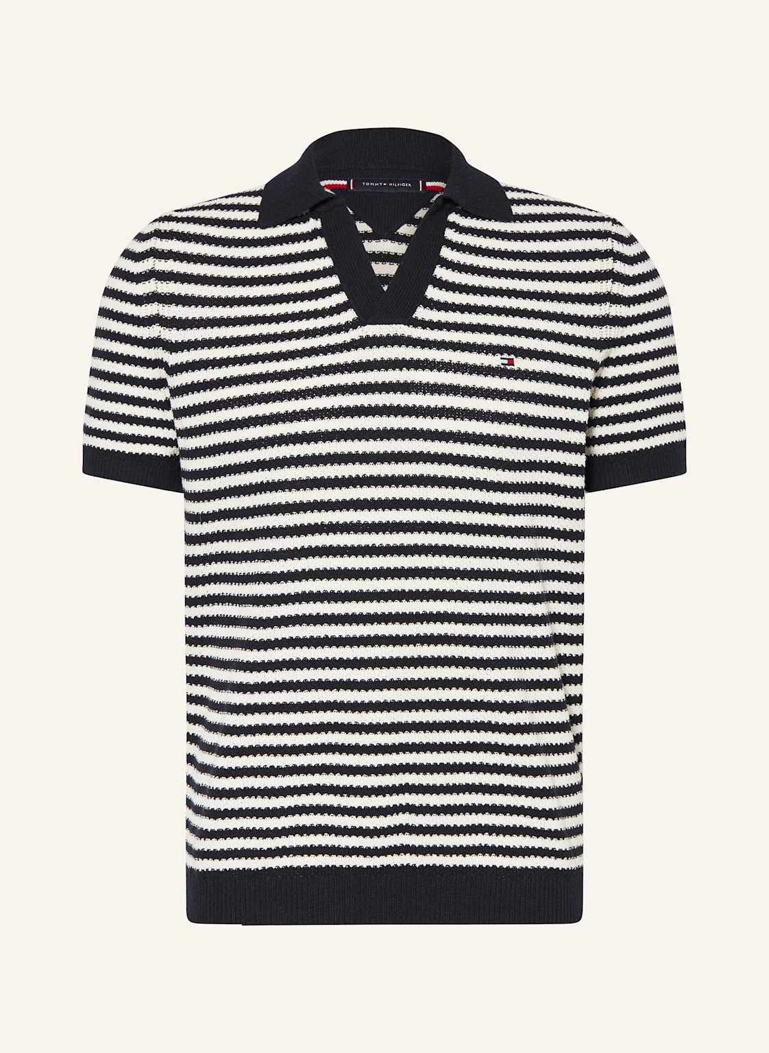 Tommy Hilfiger Strick-Poloshirt Regular Fit blau Tommy Hilfiger Strick-Poloshirt Regular Fit blau von Tommy Hilfiger