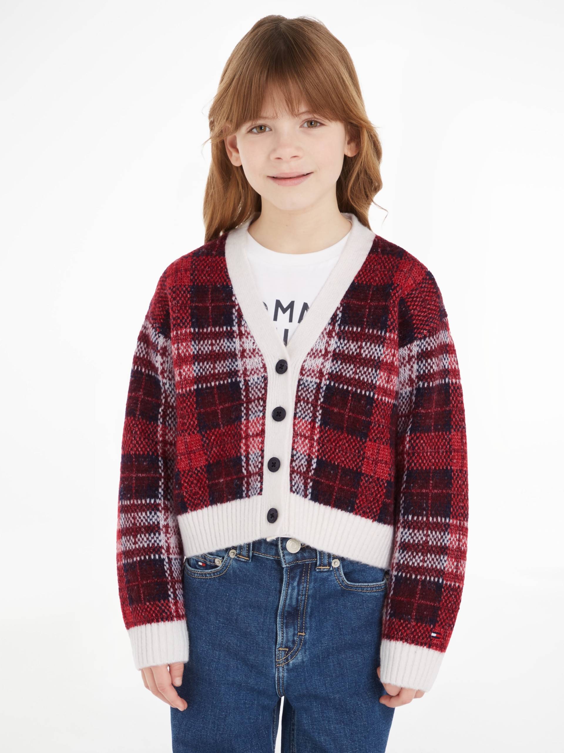 Tommy Hilfiger Strickjacke »TOMMY TARTAN CARDIGAN« von Tommy Hilfiger