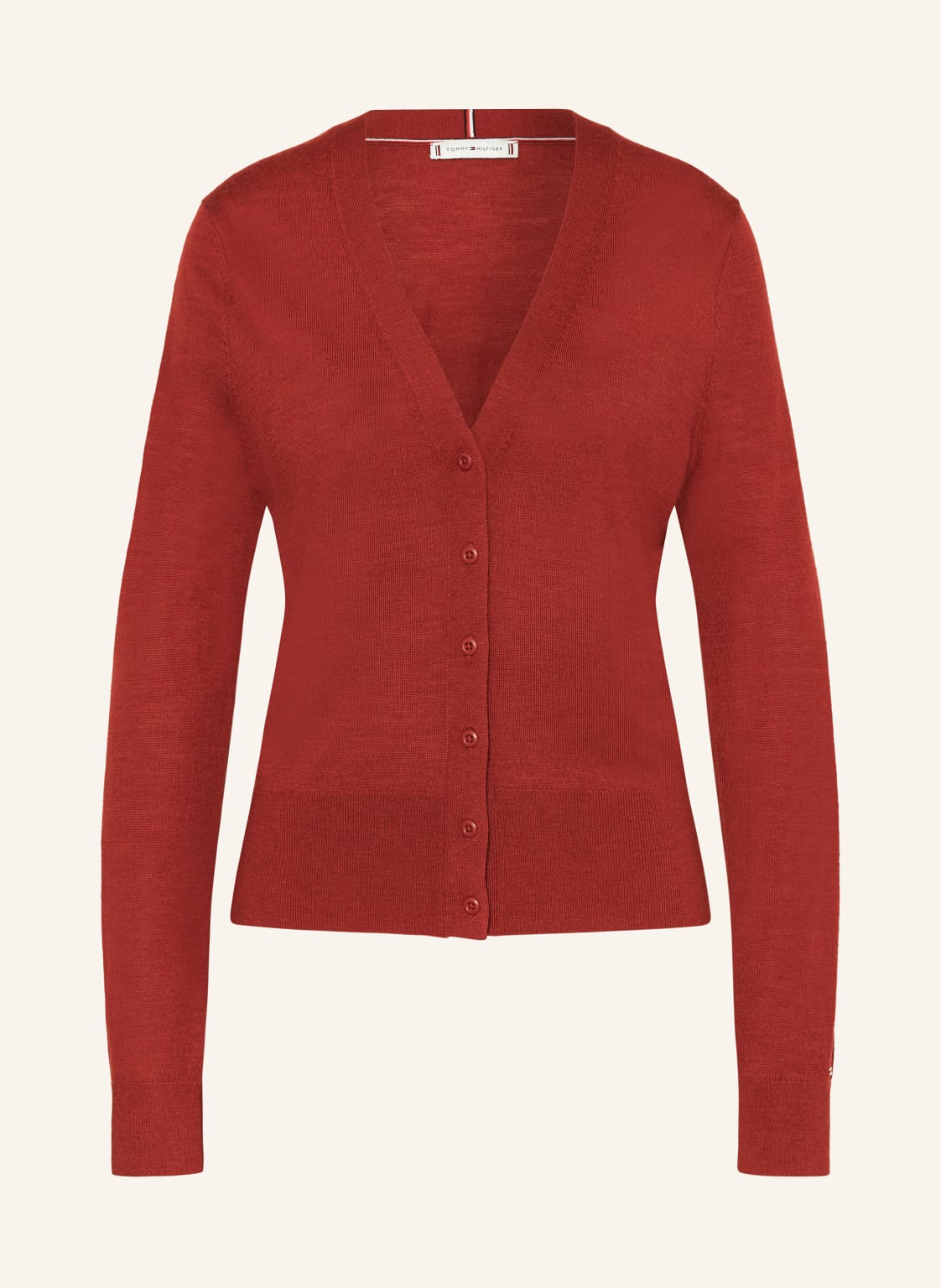 Tommy Hilfiger Strickjacke rot Tommy Hilfiger Strickjacke rot von Tommy Hilfiger