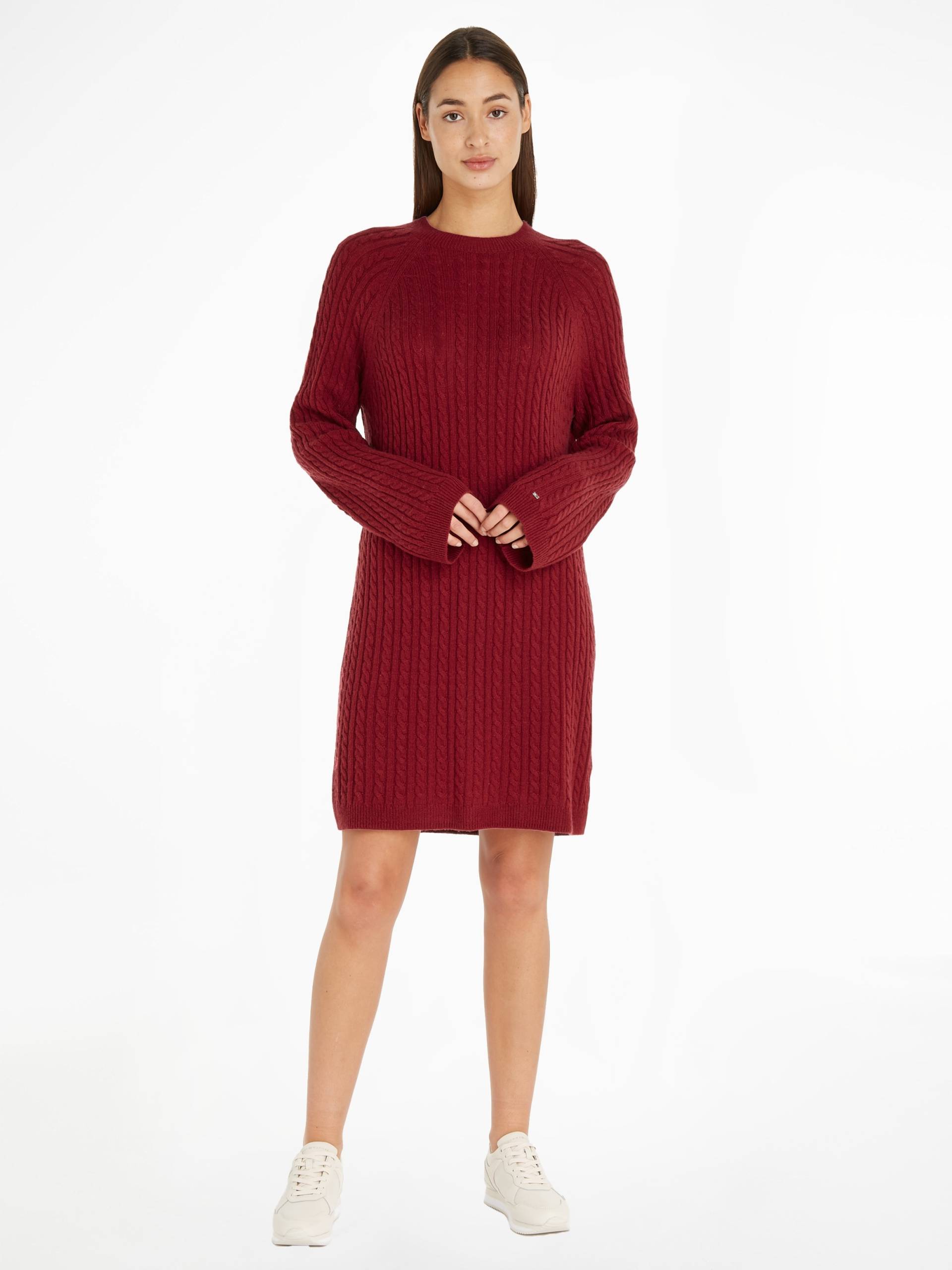 Tommy Hilfiger Strickkleid »SOFT WOOL AO CABLE C-NK DRESS« von Tommy Hilfiger