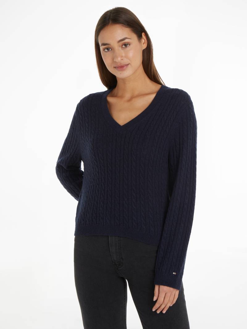 Tommy Hilfiger Strickpullover, aus weicher Wolle, langlebig, atmungsaktiv &zeitlos, Premium von Tommy Hilfiger