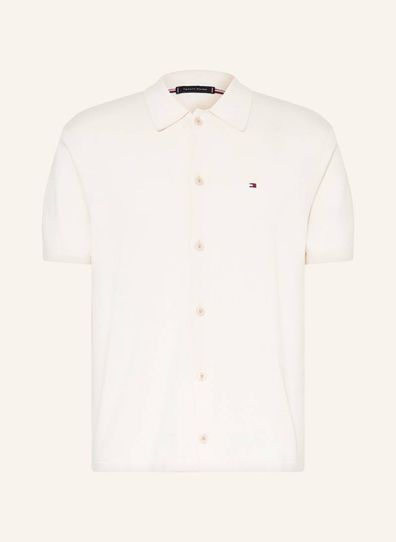 Tommy Hilfiger Strickhemd Regular Fit weiss von Tommy Hilfiger