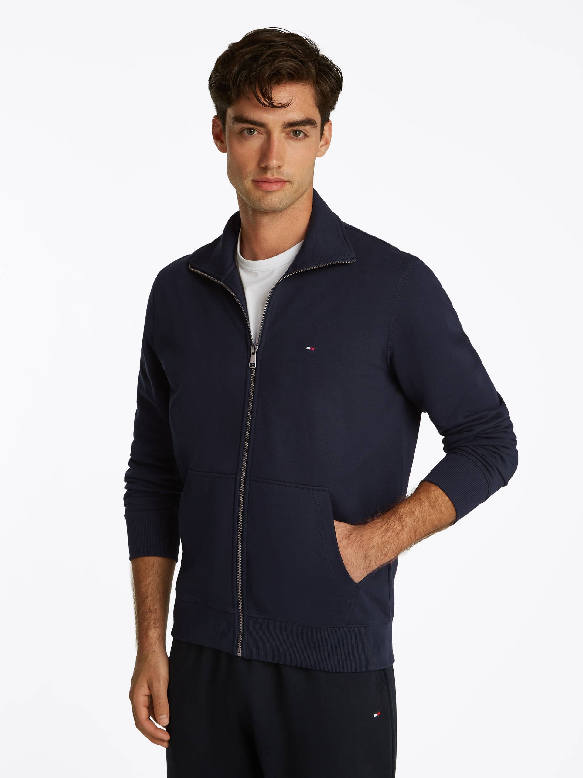 Tommy Hilfiger Sweatjacke »ESSENTIAL TERRY ZT STAND COLLAR« Tommy Hilfiger Sweatjacke »ESSENTIAL TERRY ZT STAND COLLAR« von Tommy Hilfiger