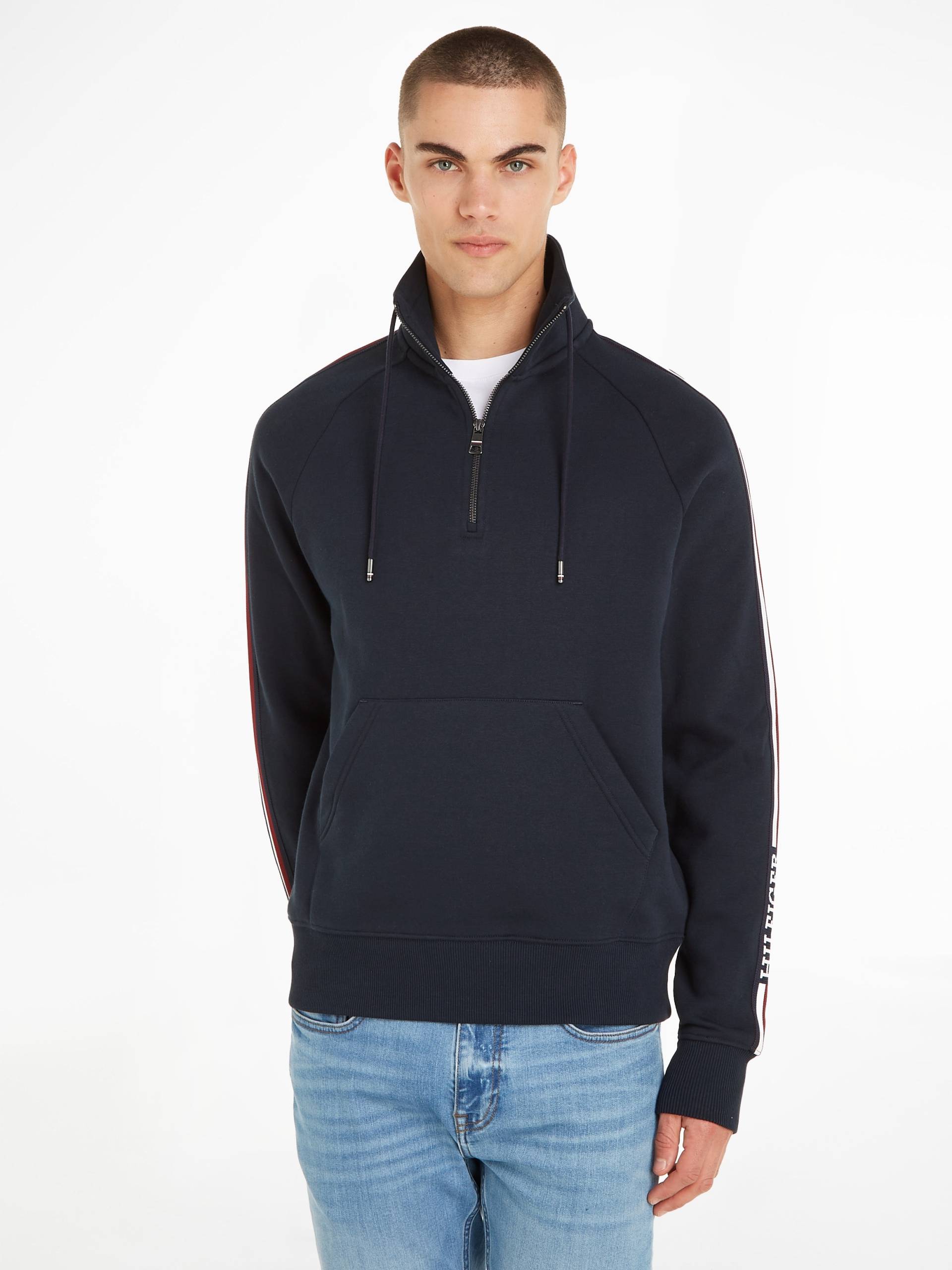 Tommy Hilfiger Sweatshirt »GLOBAL STRIPE 1/4 ZIP« von Tommy Hilfiger