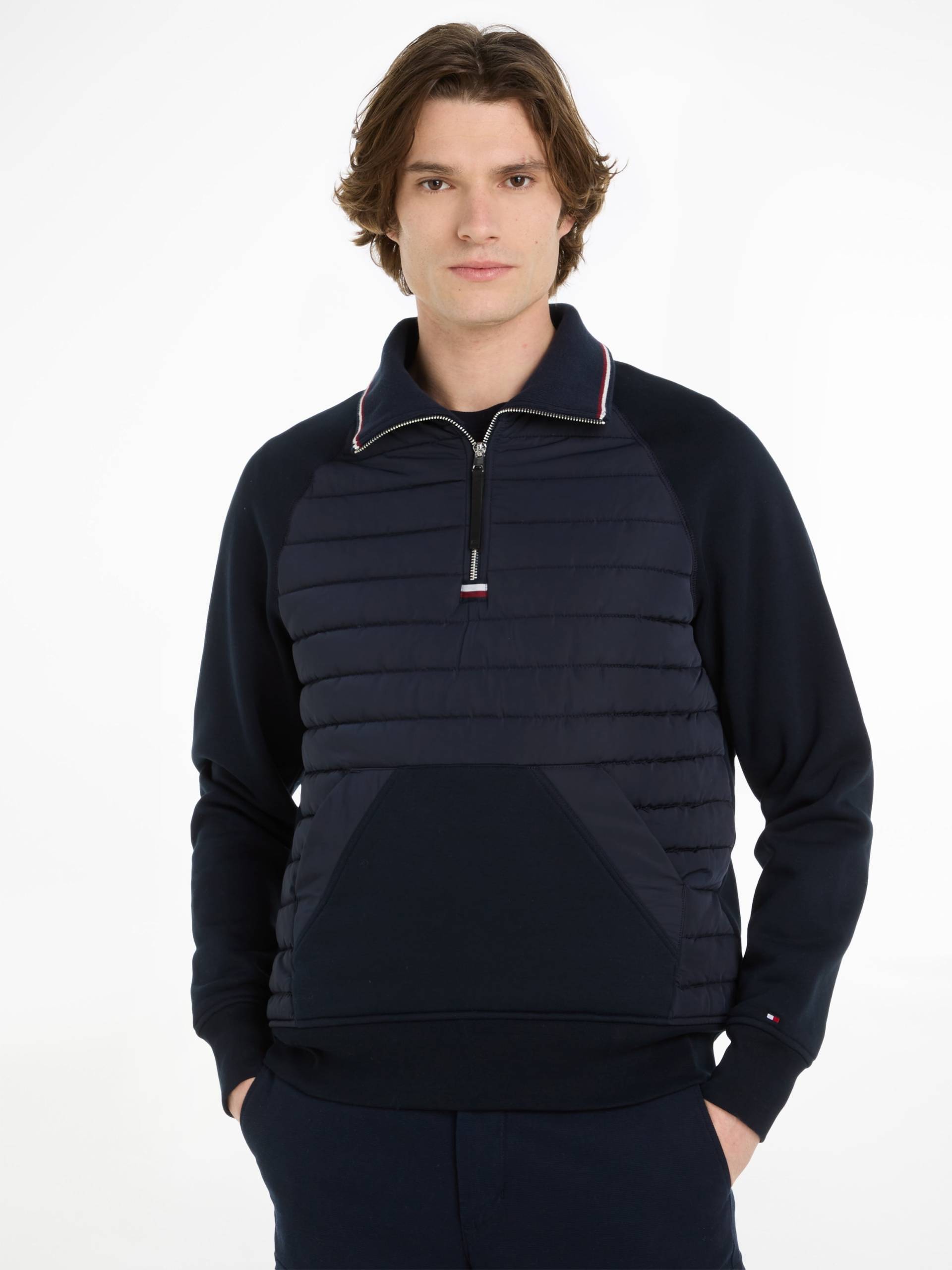 Tommy Hilfiger Sweatshirt »MIX MEDIA HALF ZIP« von Tommy Hilfiger