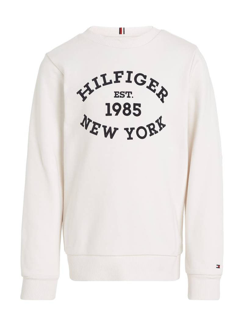 Tommy Hilfiger Sweatshirt »MONOTYPE FLOCK REG SWEATSHIRT«, Baby bis 2 Jahre; mit Frontprint; Rundhals, Langarm von Tommy Hilfiger