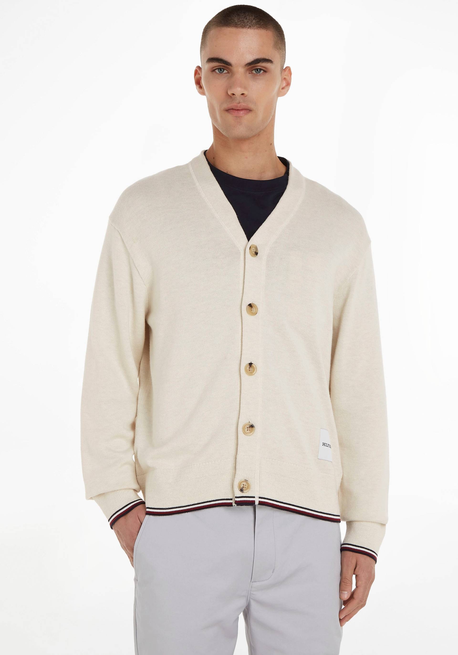 Tommy Hilfiger Sweatshirt »MONOTYPE GS TIPPED CARDIGAN« von Tommy Hilfiger