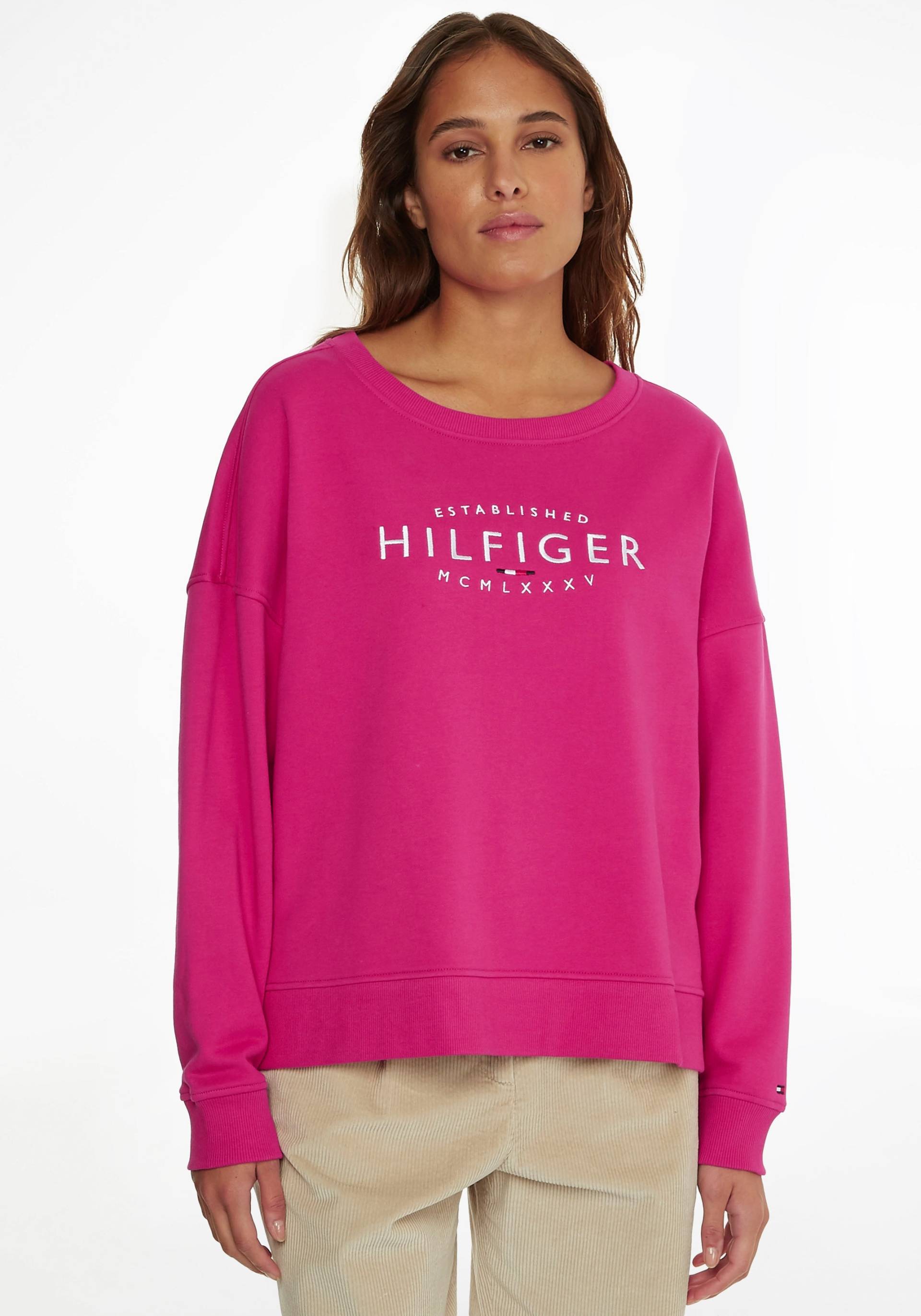 Tommy Hilfiger Sweatshirt »RLX NEW BRANDED O-NK SWEATSHIRT«, mit gesticktem TH-Schriftzug von Tommy Hilfiger