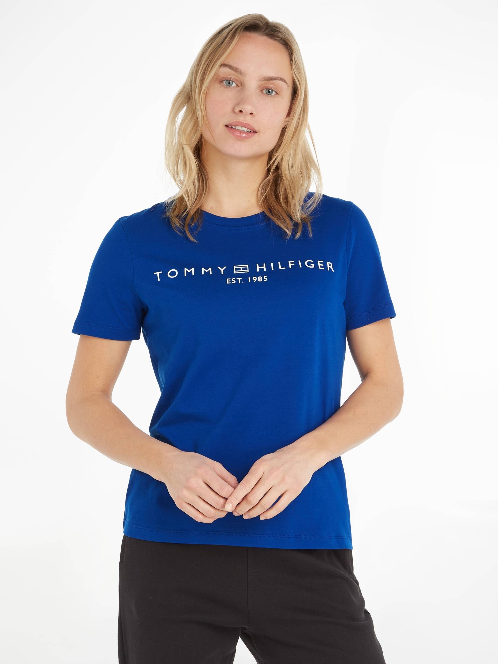 Tommy Hilfiger T-Shirt »REG CORP LOGO C-NK SS«, mit Tommy Hilfiger Logoschriftzug, Rundhals von Tommy Hilfiger