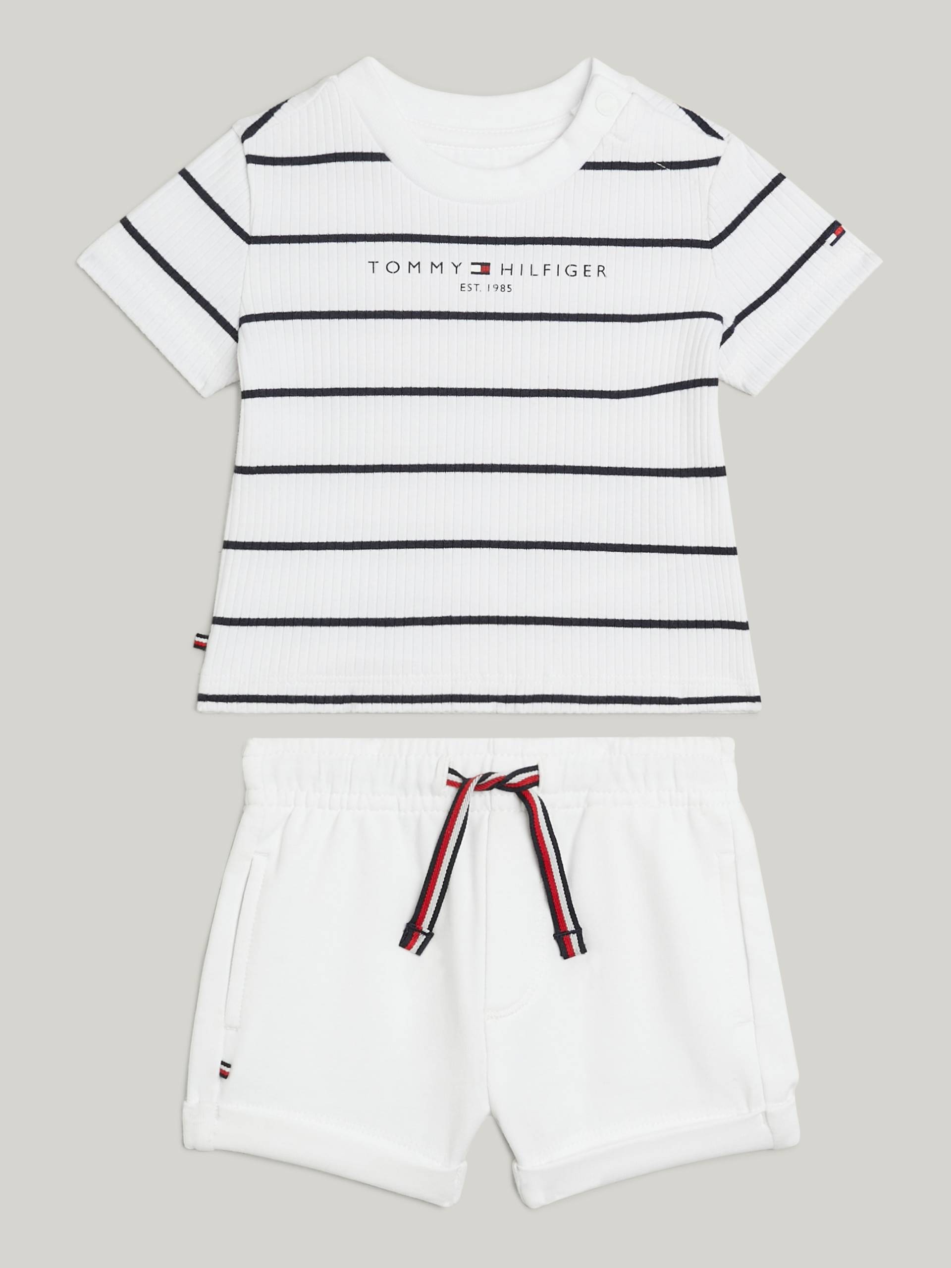 Tommy Hilfiger T-Shirt »BABY ESSENTIAL STRIPED SET«, (Set, 2 tlg.) von Tommy Hilfiger