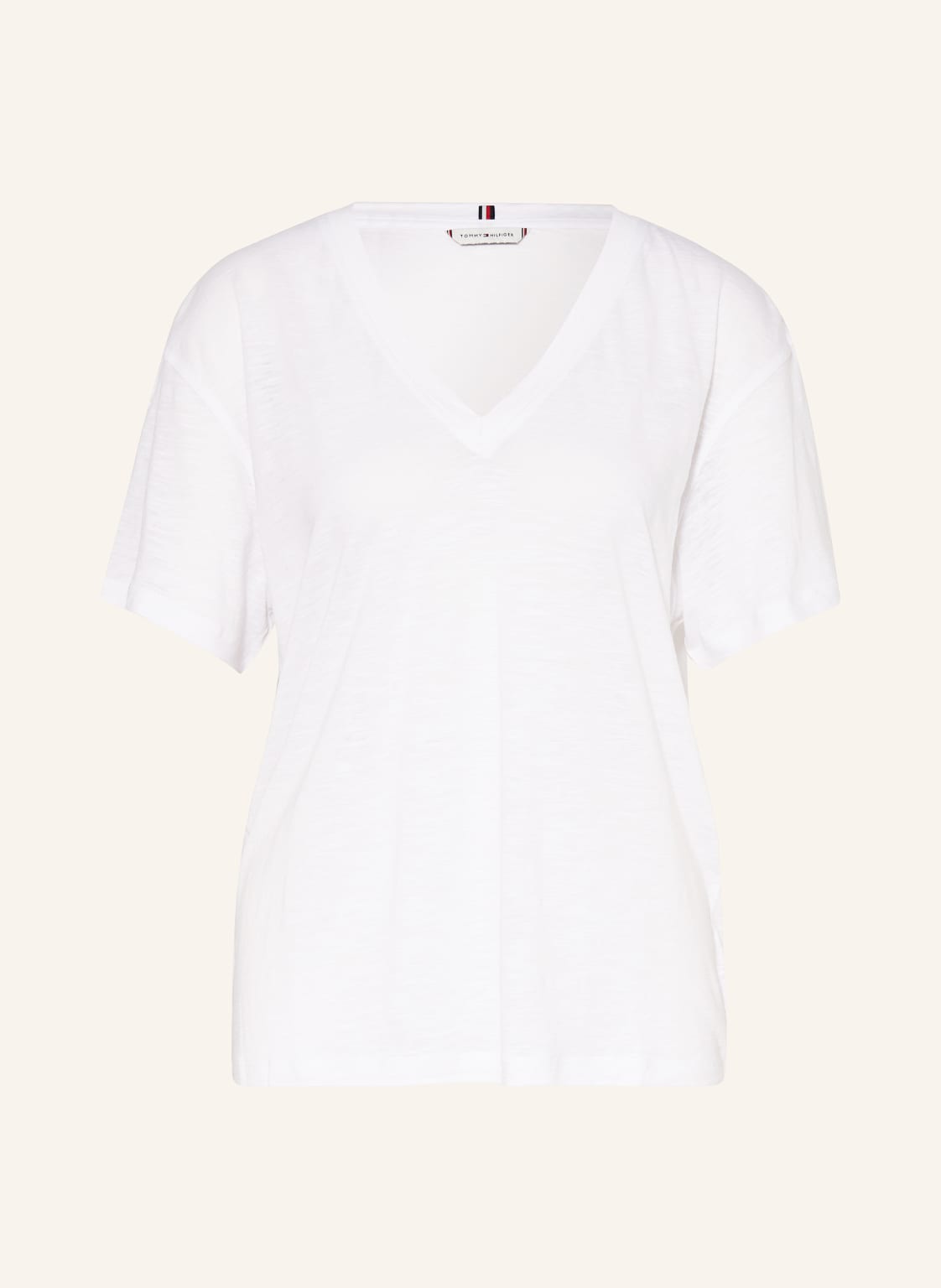 Tommy Hilfiger T-Shirt Mit Leinen weiss von Tommy Hilfiger