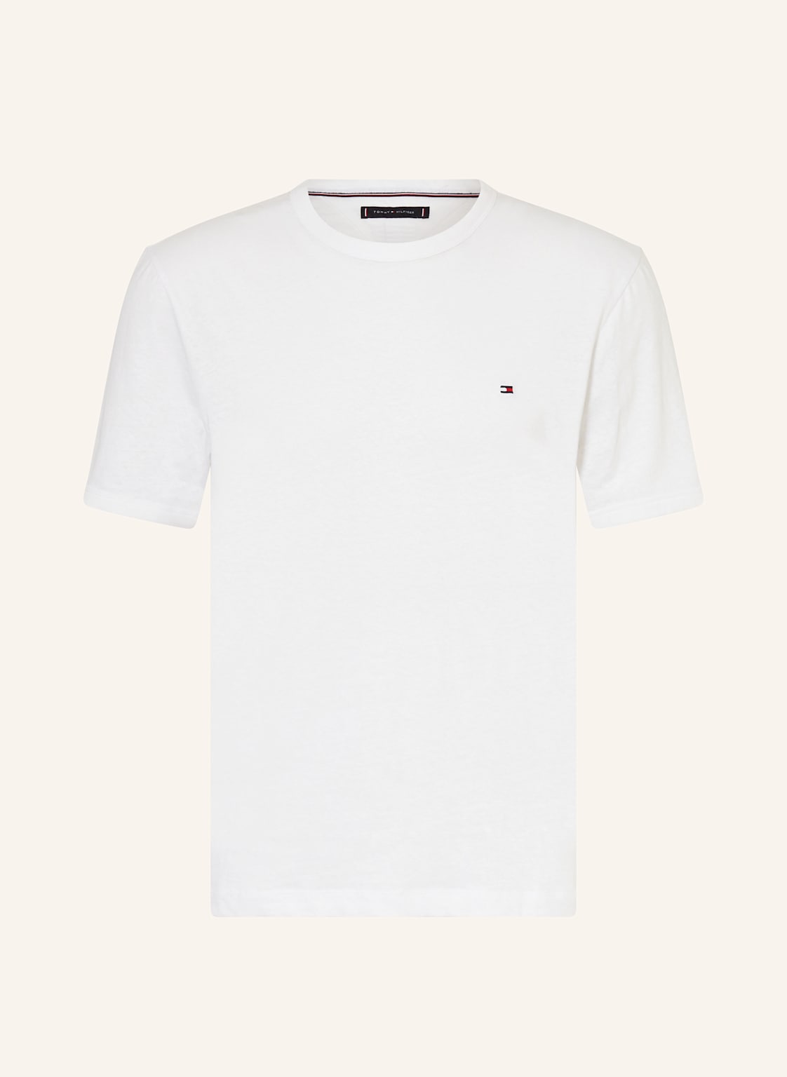 Tommy Hilfiger T-Shirt Mit Leinen weiss von Tommy Hilfiger