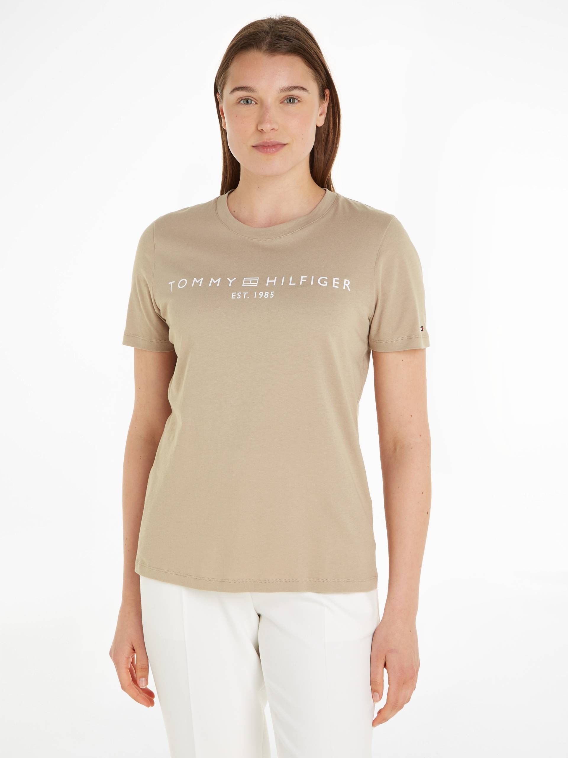 Tommy Hilfiger T-Shirt »REG CORP LOGO C-NK SS«, mit Tommy Hilfiger Logoschriftzug, Rundhals von Tommy Hilfiger