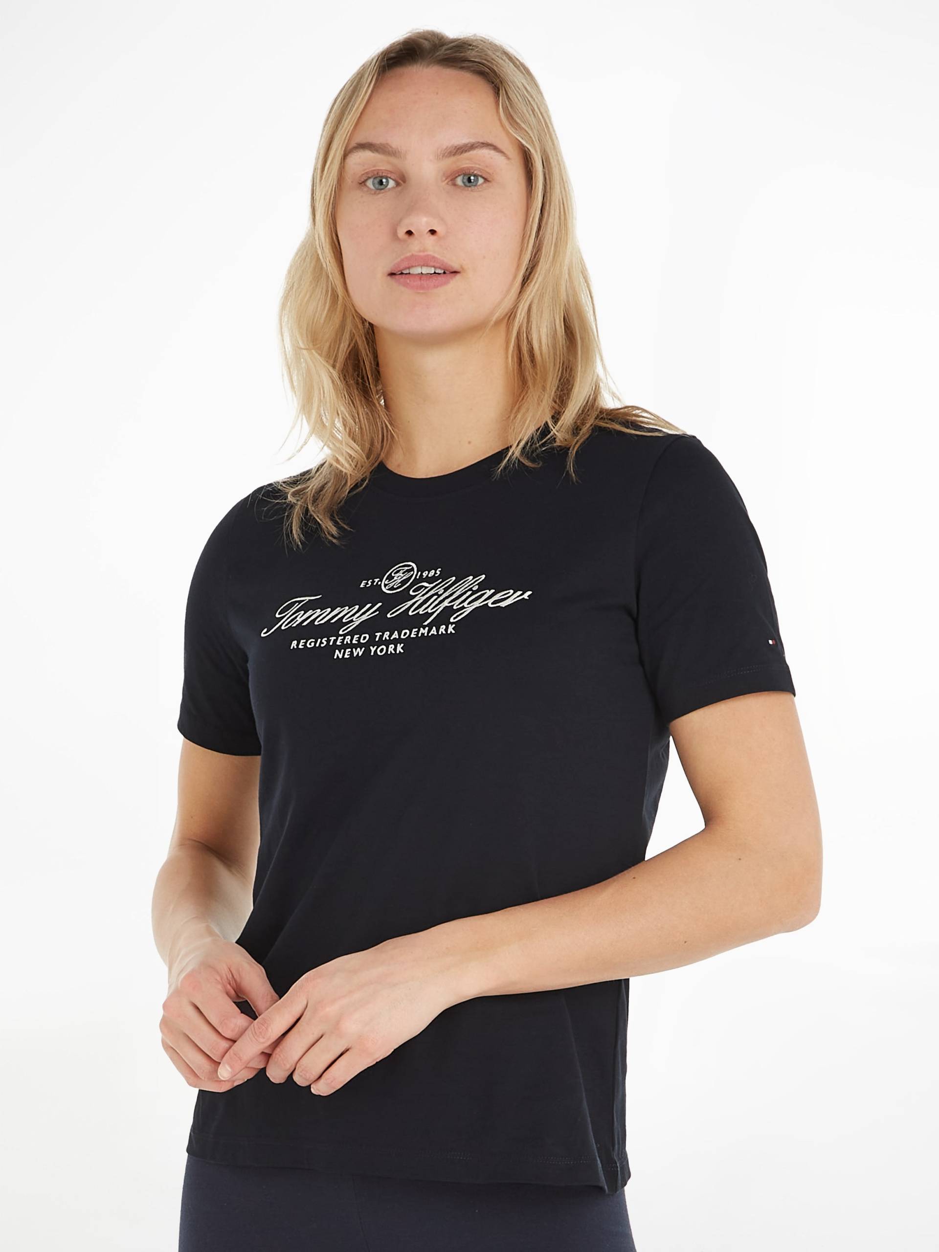 Tommy Hilfiger T-Shirt »REG HILFIGER SCRIPT C-NK SS« von Tommy Hilfiger