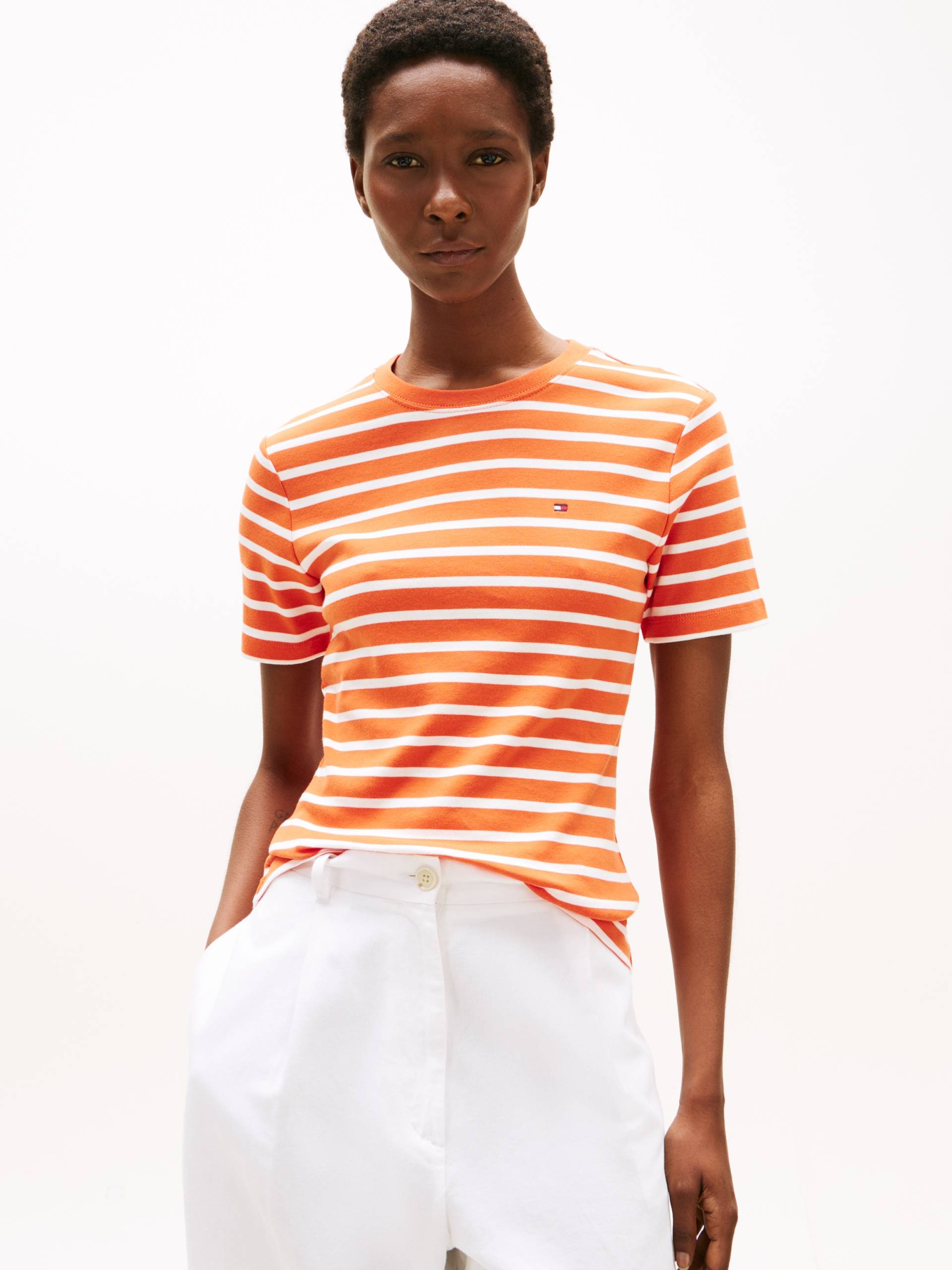 Tommy Hilfiger T-Shirt »SLIM CODY C-NK SS«, mit Logostickerei von Tommy Hilfiger