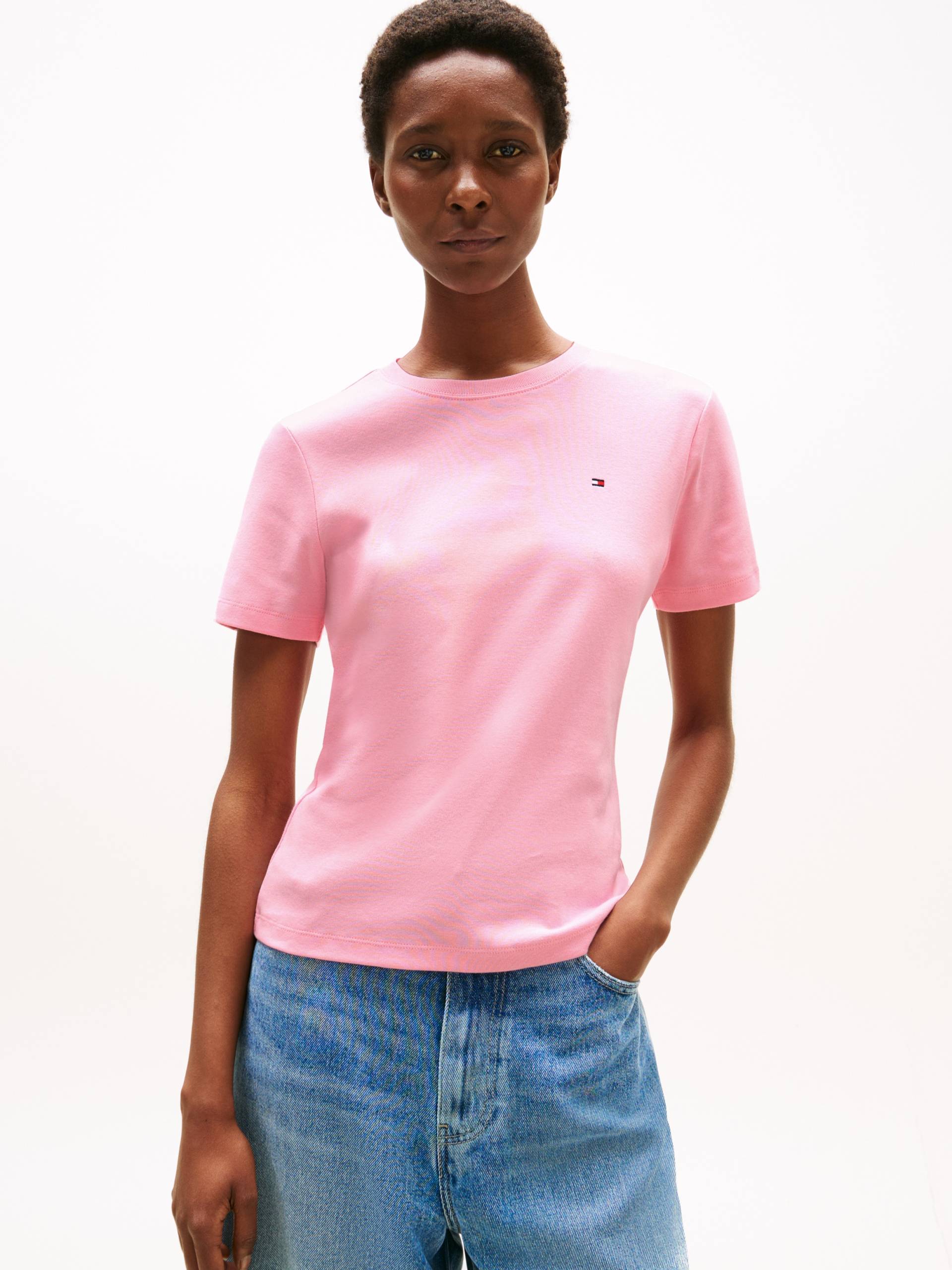 Tommy Hilfiger T-Shirt »SLIM CODY C-NK SS«, mit Logostickerei Tommy Hilfiger T-Shirt »SLIM CODY C-NK SS«, mit Logostickerei von Tommy Hilfiger
