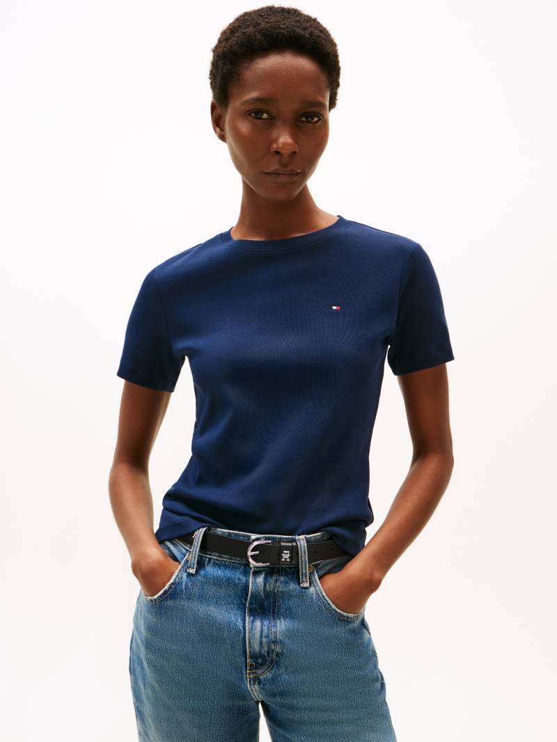 Tommy Hilfiger T-Shirt »SLIM CODY C-NK SS«, mit Logostickerei von Tommy Hilfiger