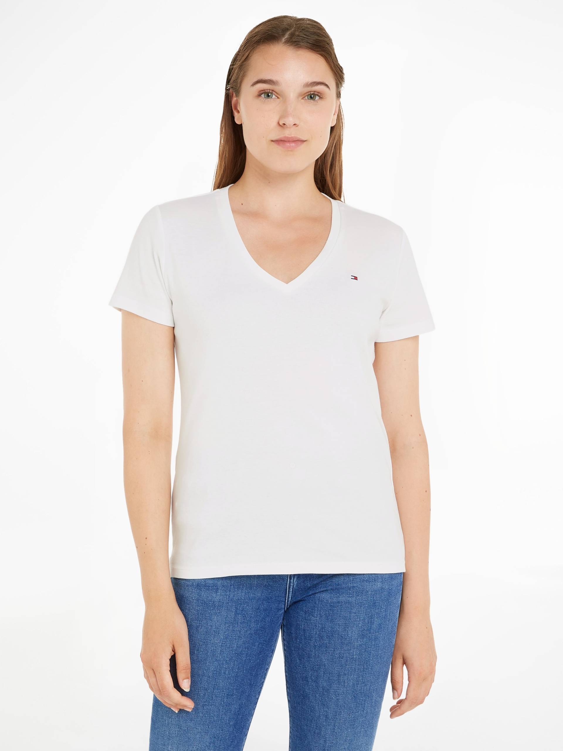 Tommy Hilfiger T-Shirt »SLIM CODY RIB V-NECK SS« von Tommy Hilfiger