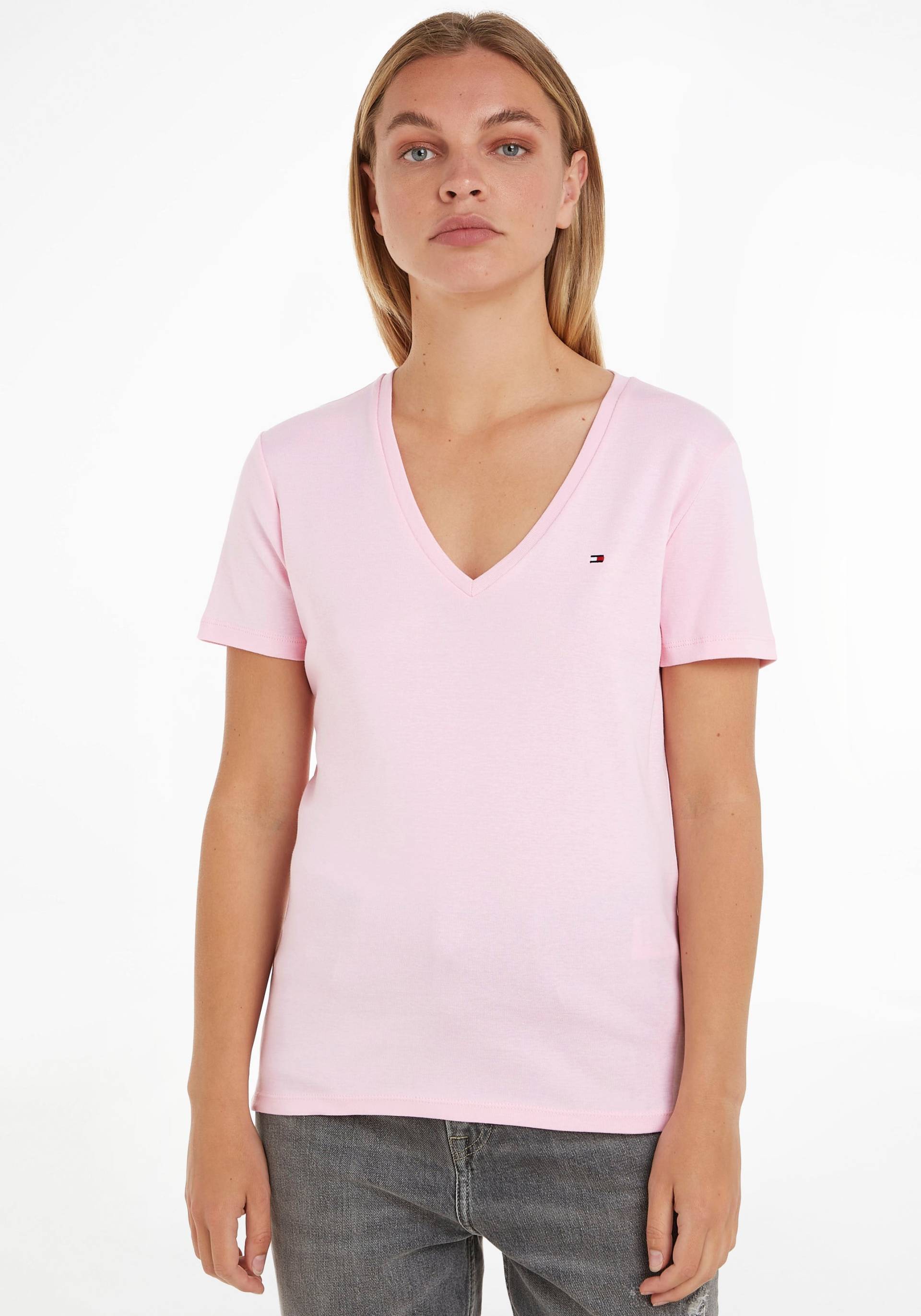 Tommy Hilfiger T-Shirt »SLIM CODY RIB V-NECK SS« von Tommy Hilfiger