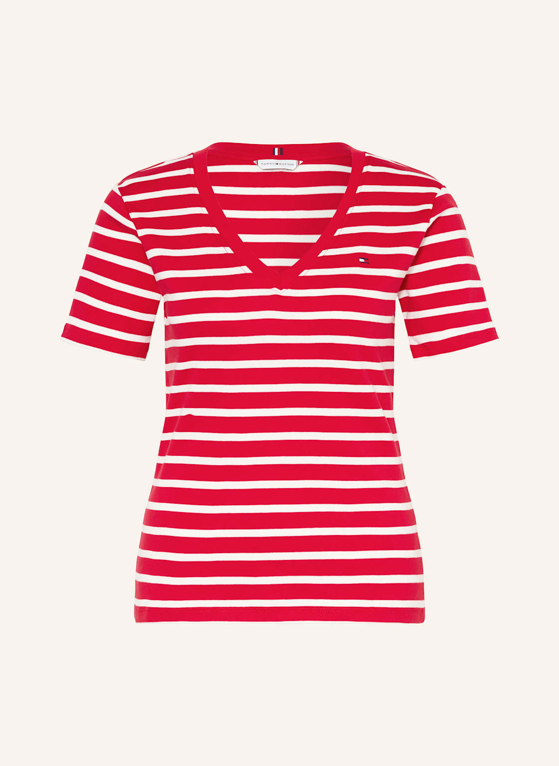 Tommy Hilfiger T-Shirt rot Tommy Hilfiger T-Shirt rot von Tommy Hilfiger