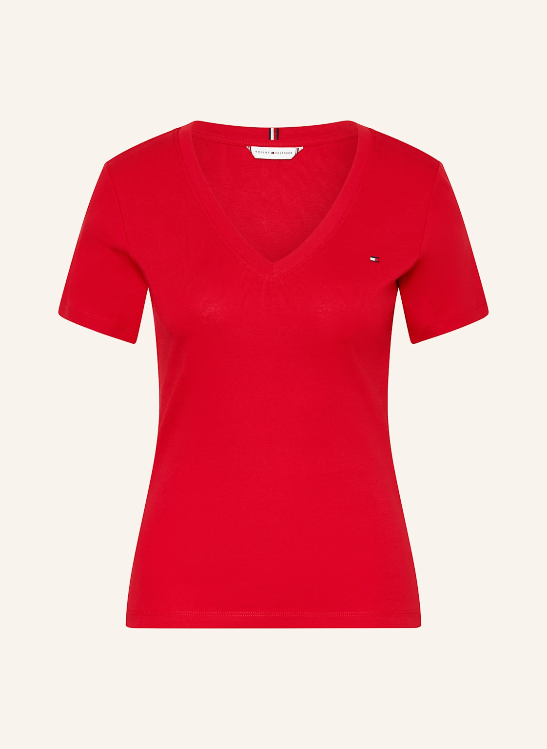 Tommy Hilfiger T-Shirt rot Tommy Hilfiger T-Shirt rot von Tommy Hilfiger