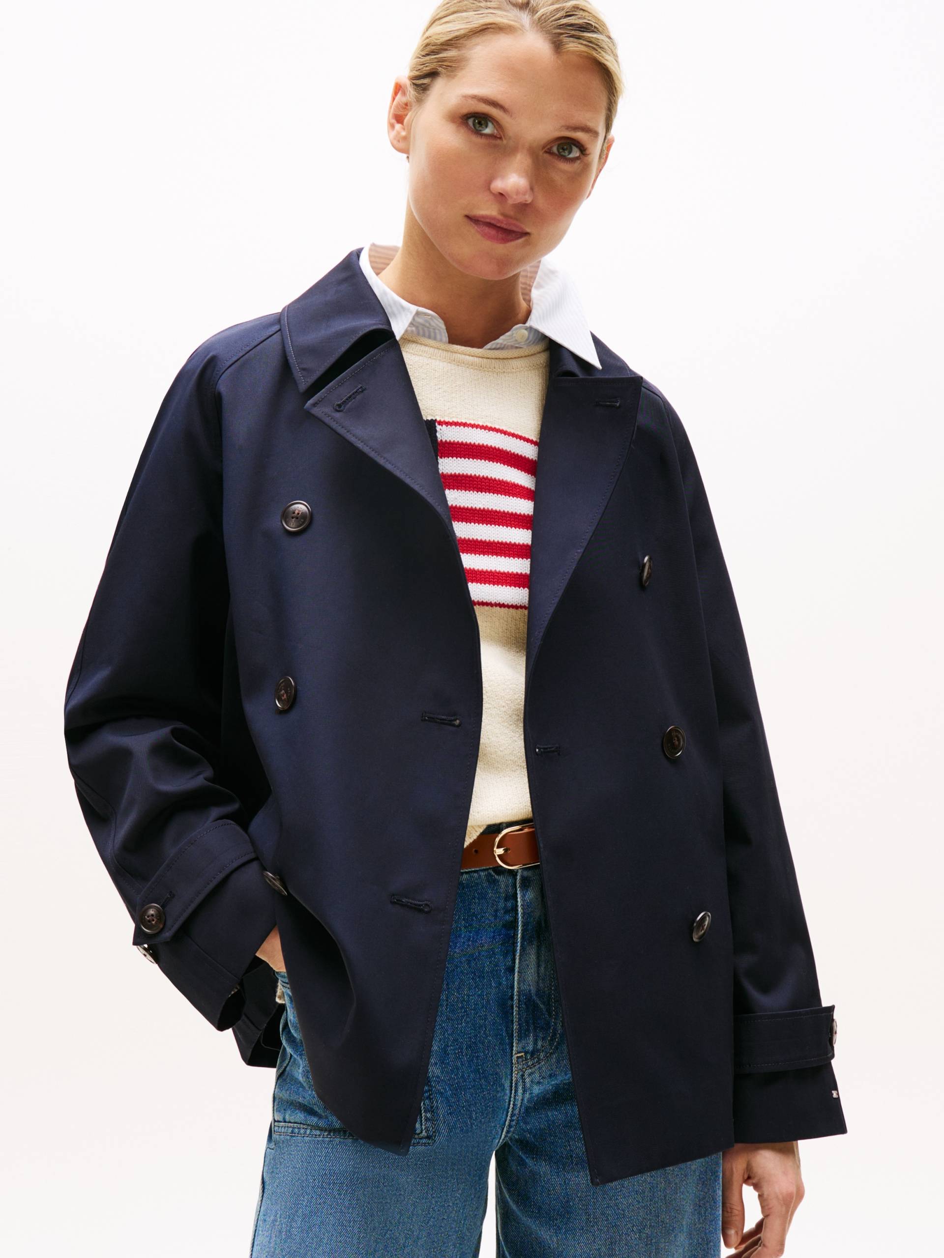 Tommy Hilfiger Trenchcoat »COTTON REG SHORT TRENCH COAT« von Tommy Hilfiger