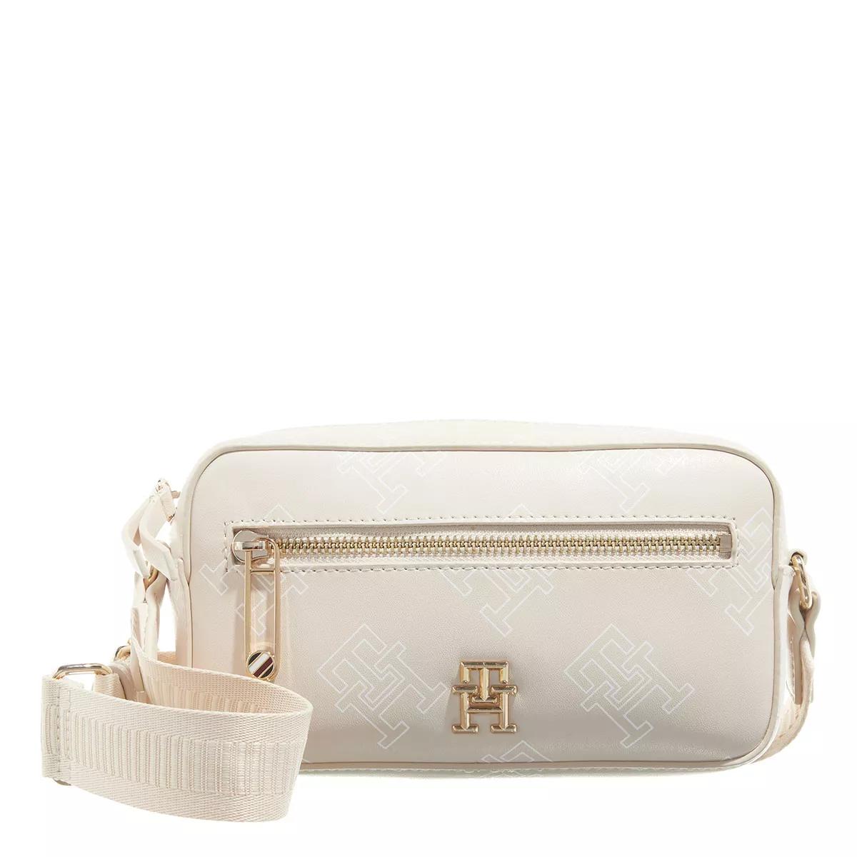 Tommy Hilfiger Umhängetasche - Iconic Tommy Camera Bag Mono - Gr. unisize - in Beige - für Damen von Tommy Hilfiger