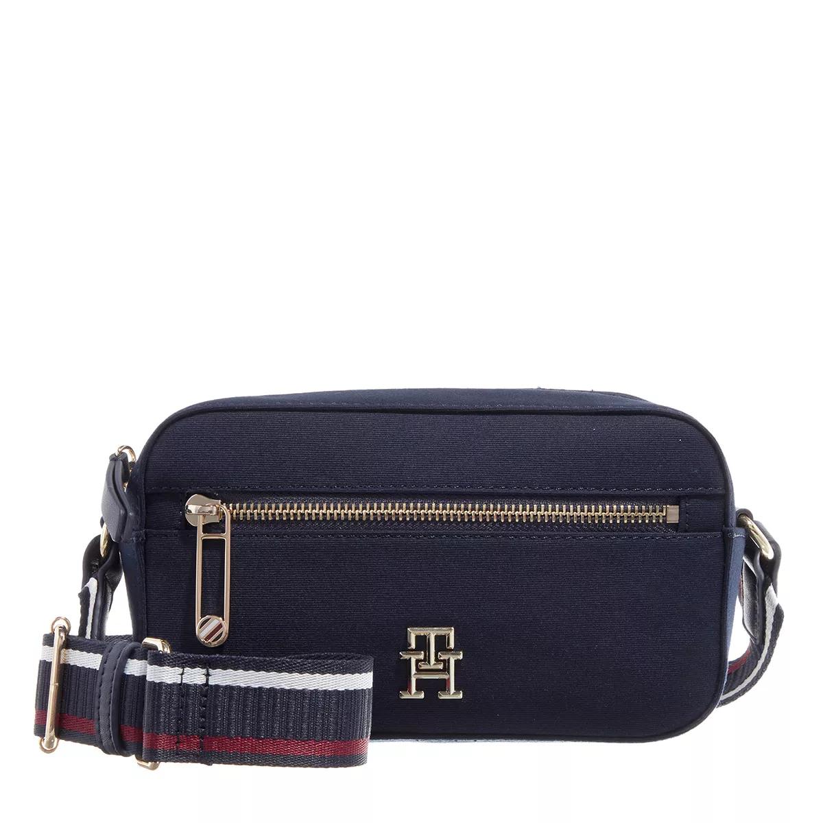 Tommy Hilfiger Umhängetasche - Iconic Tommy Camera Bag Twill - Gr. unisize - in Blau - für Damen von Tommy Hilfiger