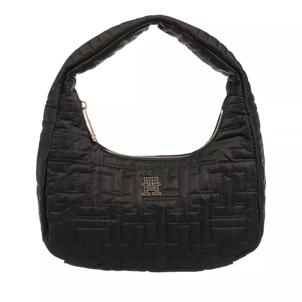 Tommy Hilfiger Umhängetasche - Th Chic Nylon Shoulder Bag - Gr. unisize - in Schwarz - für Damen von Tommy Hilfiger