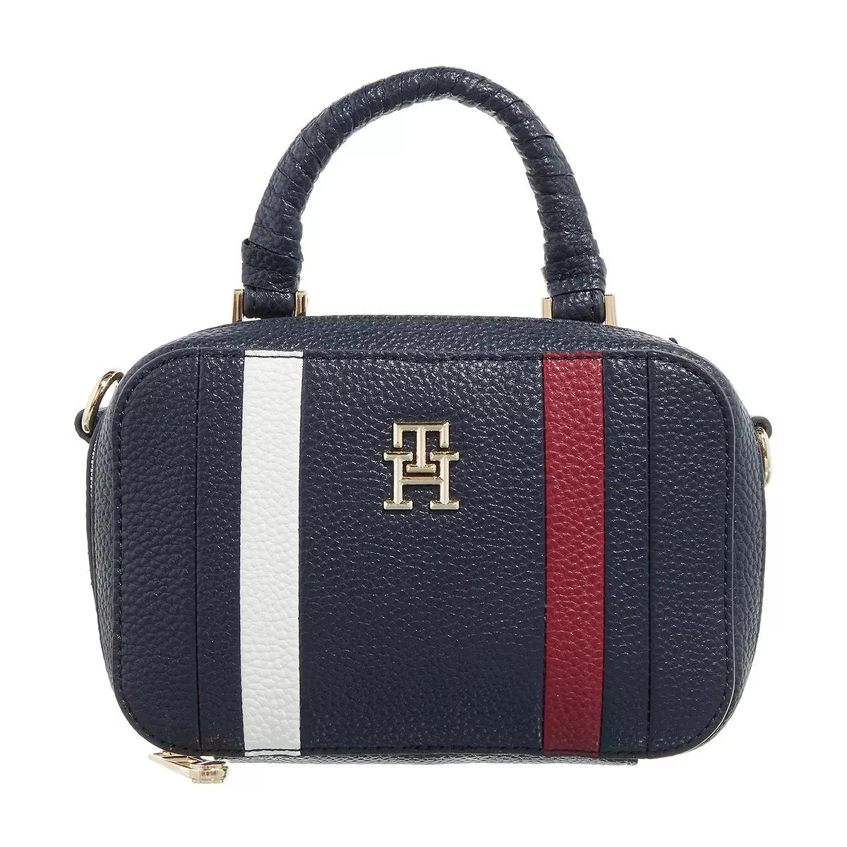 Tommy Hilfiger Umhängetasche - Th Emblem Trunk Corp - Gr. unisize - in Blau - für Damen von Tommy Hilfiger