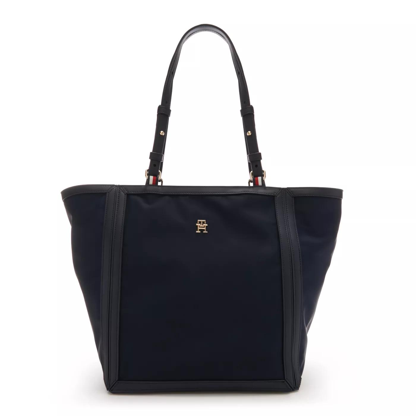 Tommy Hilfiger Umhängetasche - Tommy Hilfiger Essential Blaue Shopper AW0AW15717D - Gr. unisize - in Blau - für Damen von Tommy Hilfiger