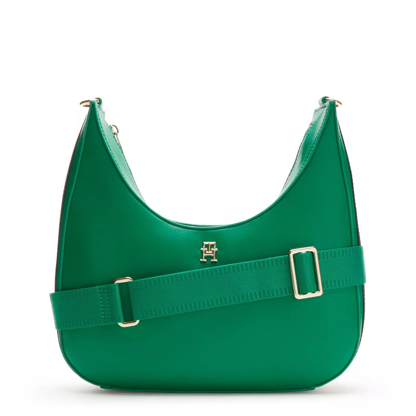 Tommy Hilfiger Umhängetasche - Tommy Hilfiger Essential Groene Crossbody Tas AW0A - Gr. unisize - in Grün - für Damen von Tommy Hilfiger