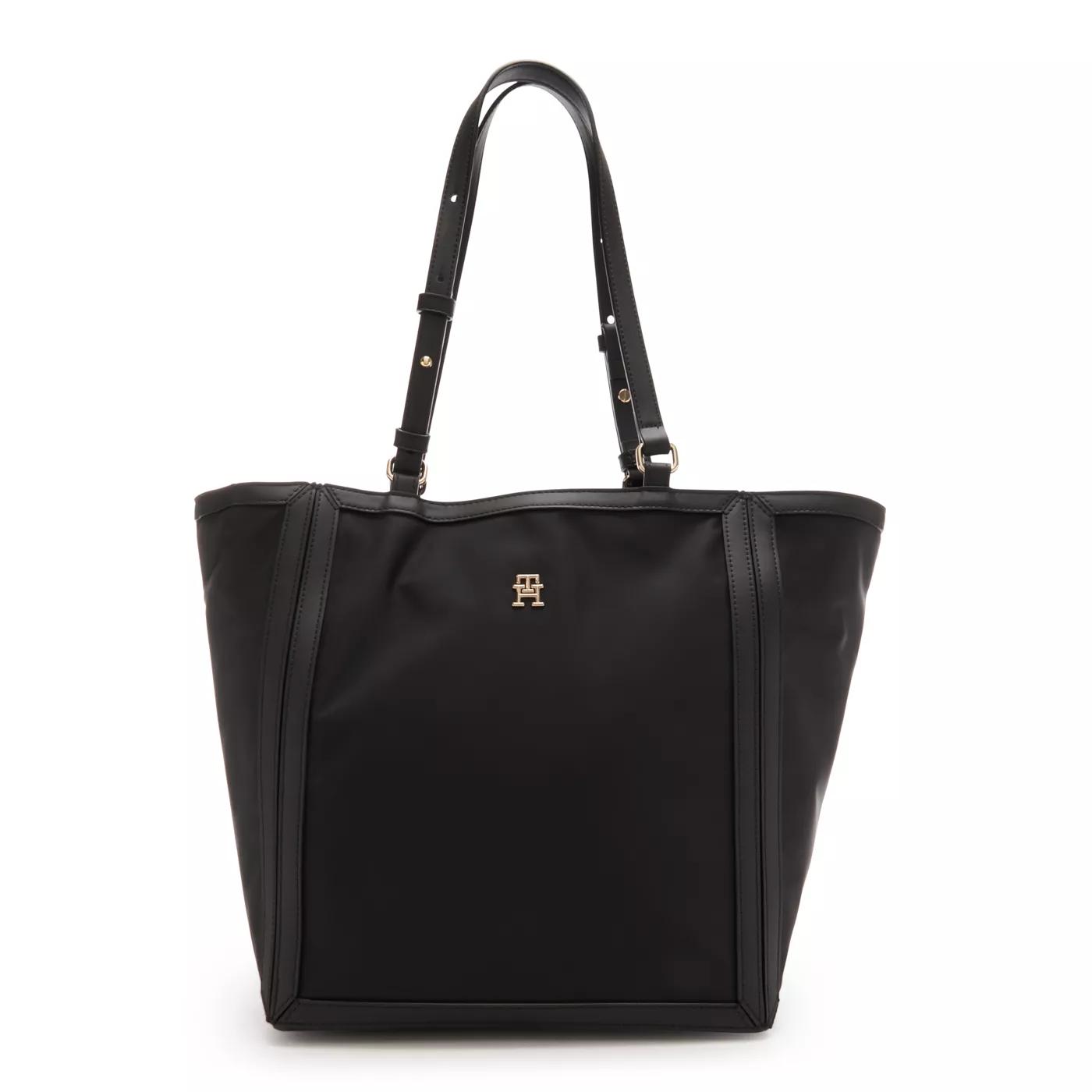 Tommy Hilfiger Umhängetasche - Tommy Hilfiger Essential Schwarze Shopper AW0AW157 - Gr. unisize - in Schwarz - für Damen von Tommy Hilfiger