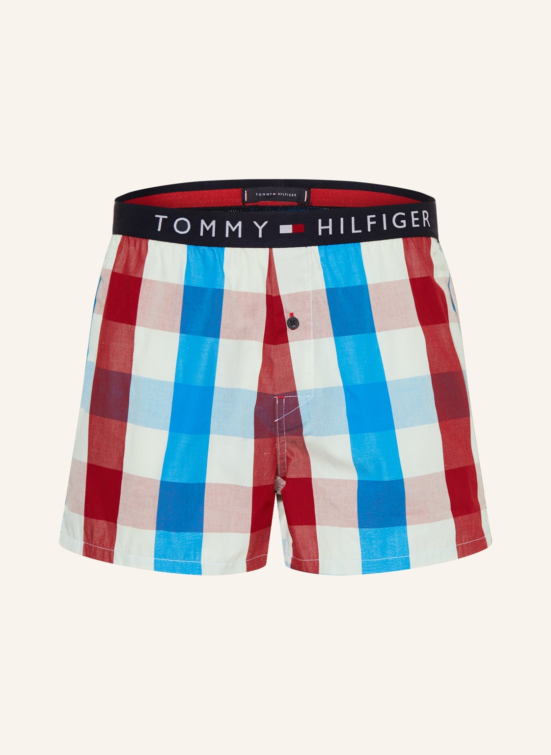Tommy Hilfiger Web-Boxershorts rot von Tommy Hilfiger