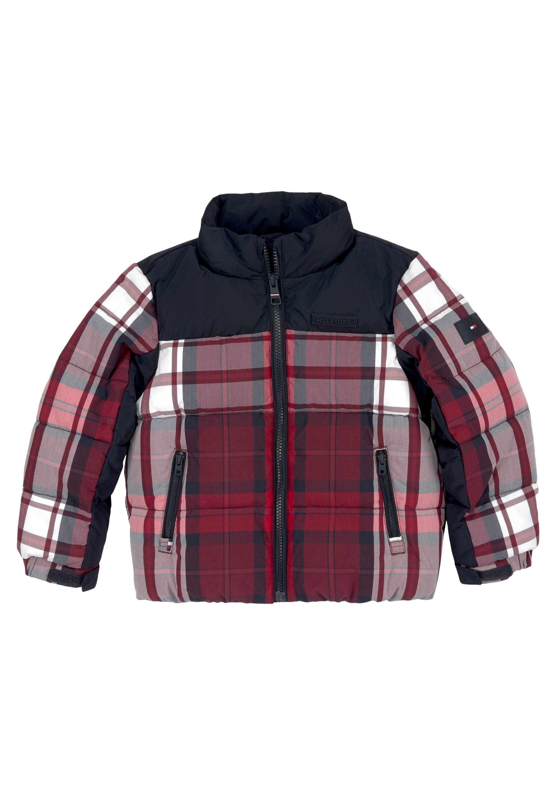 Tommy Hilfiger Winterjacke »NEW YORK CHECK PUFFER JACKET«, ohne Kapuze von Tommy Hilfiger