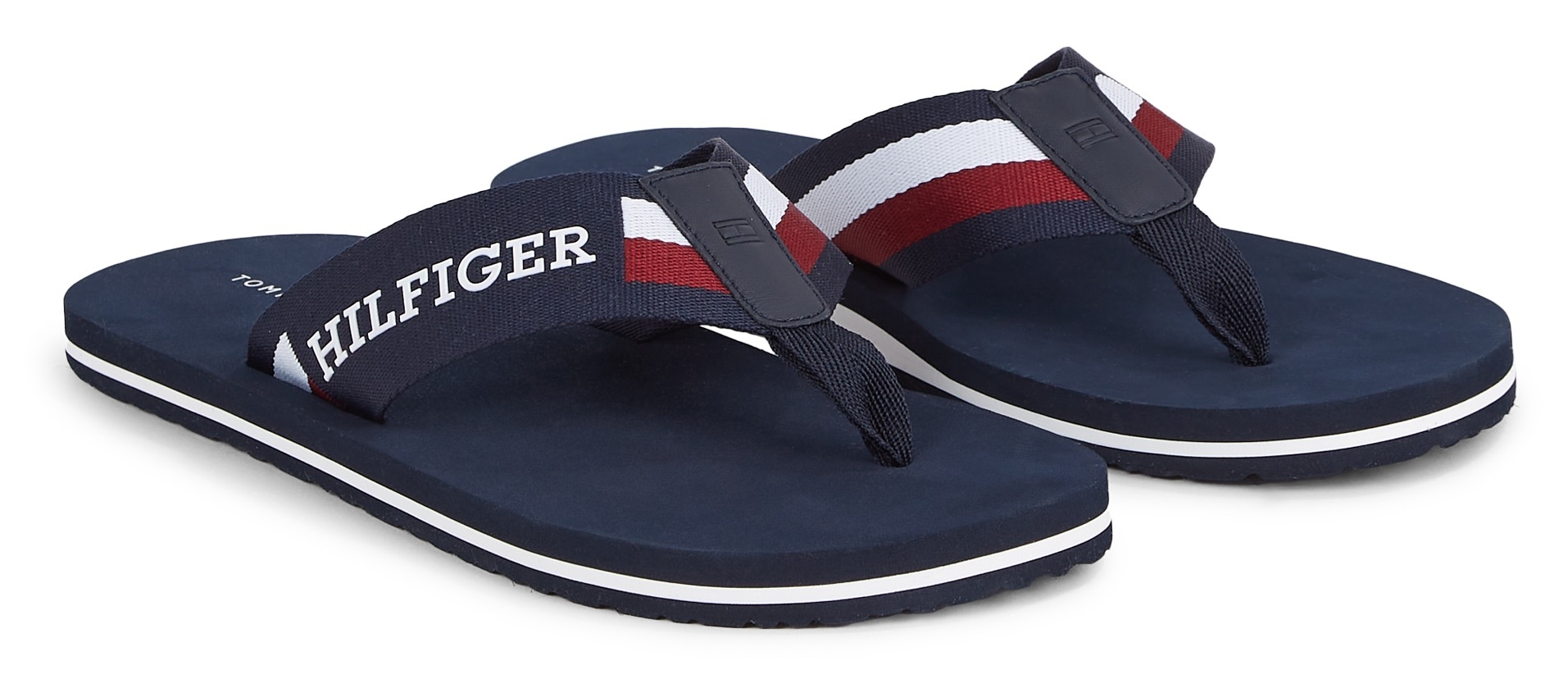 Tommy Hilfiger Zehentrenner »CORPORATE MONOTYPE BEACH SANDAL« von Tommy Hilfiger