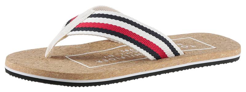 Tommy Hilfiger Zehentrenner »HILFIHER CORK BEACH SANDAL« von Tommy Hilfiger