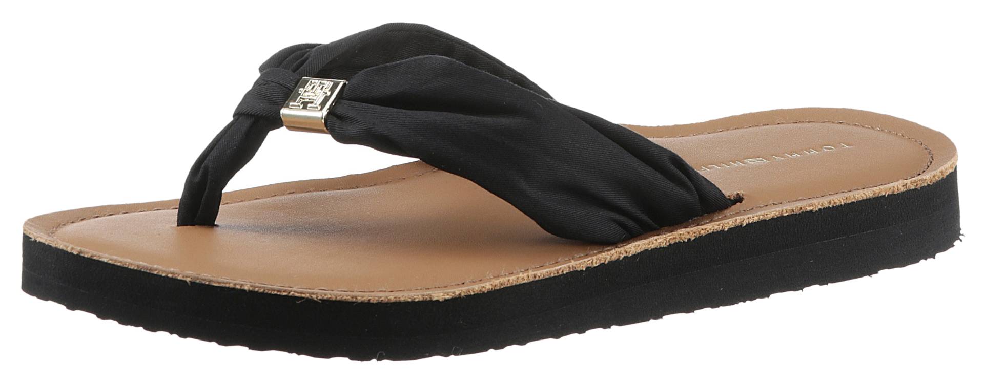 Tommy Hilfiger Zehentrenner »TH ELEVATED BEACH SANDAL«, Sommerschuh, Bequemschuh, Flats, Schlappen mit TH-Schmuckelement Tommy Hilfiger Zehentrenner »TH ELEVATED BEACH SANDAL«, Sommerschuh, Bequemschuh, Flats, Schlappen mit TH-Schmuckelement von Tommy Hilfiger